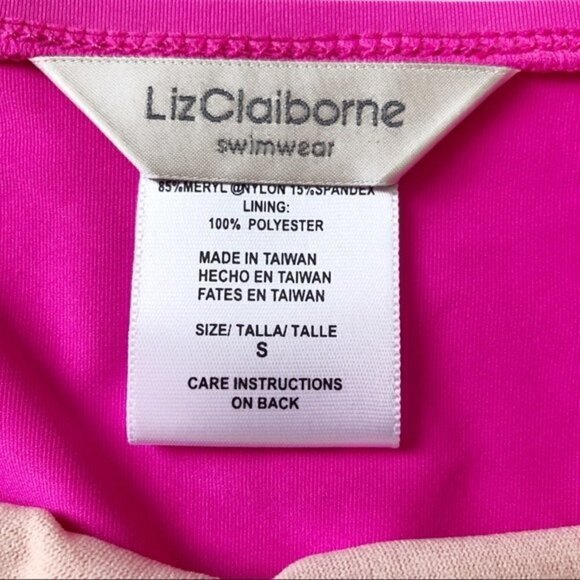 Liz Claiborne Y2K Pink Tankini Swimsuit 2 Piece Small - Picture 4 of 9